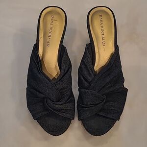 DANA BUCHMAN denim and cork sandles